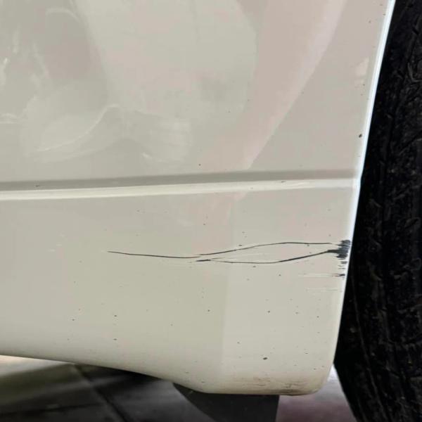 Before — Front and Rear Bumper Scuff Repair on a Mitsubishi Outlander in Westhoughton, Bolton