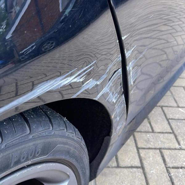 Before — Rear Quarter, Door and Alloy Wheel Repair on an Audi A6 in Leigh, Wigan