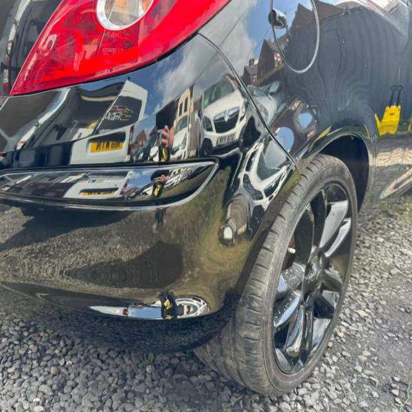 After — Rear Bumper Corner Scuff Repair on a Vauxhall Corsa in Leigh, Wigan