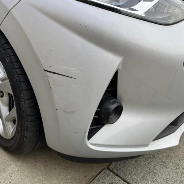 Before — Front Bumper Corner Repair on Hyundai i10 in Wigan
