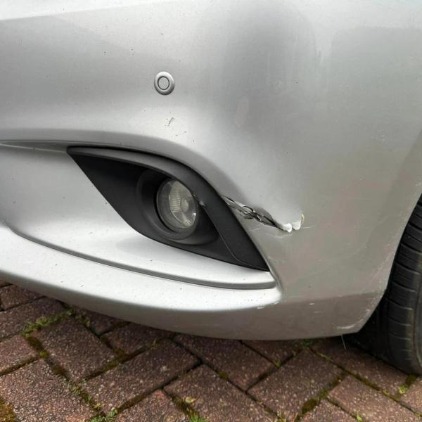 Before — Cracked Front Bumper Repair on a Mazda 6 in Shevington, Wigan