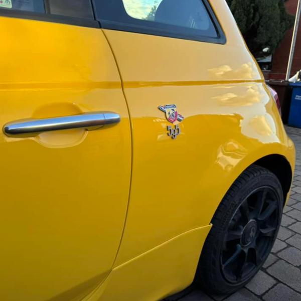 After — Rear Quarter Dent, Sill and Door Repair on an Abarth 595 in Wigan