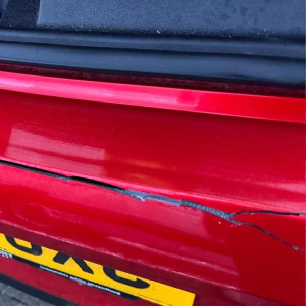 Before — Rear Bumper Repair and Boot Release Button Replacement on Renault Clio in Goose Green, Wigan