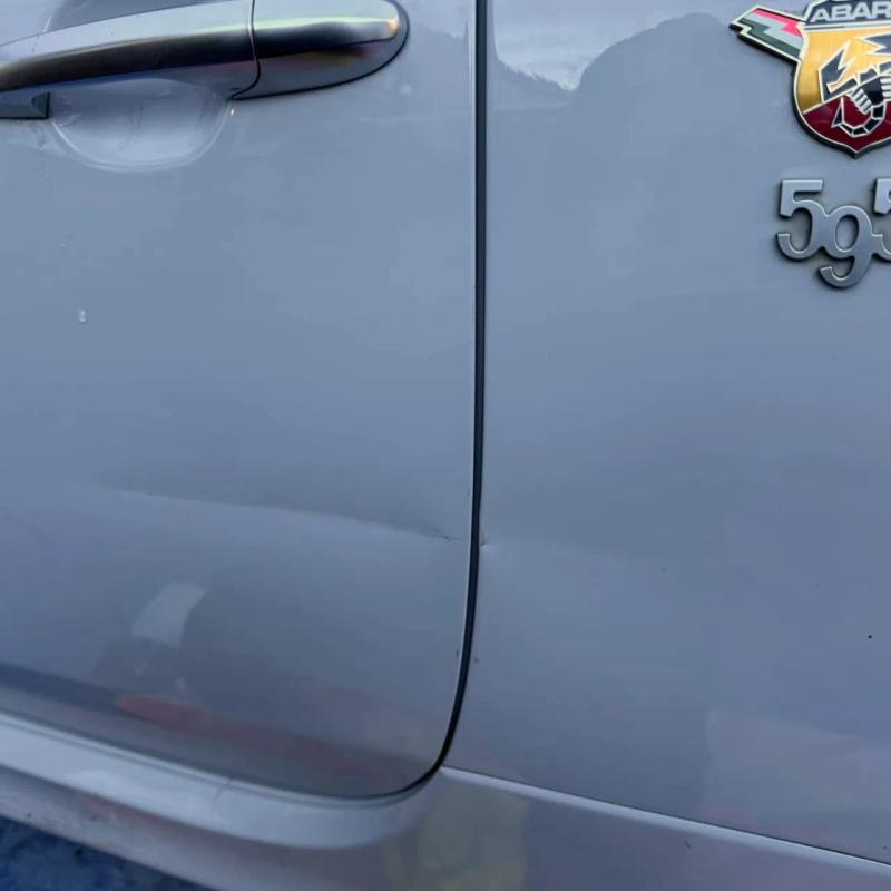 Before - Door and Rear Quarter Repair on an Abarth 595 in Chorley, Lancashire