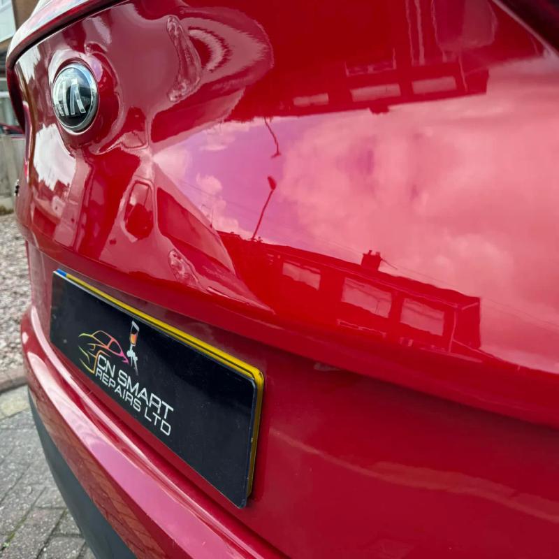 After - Tailgate Dent and Stone Chip Repair on a Kia Sportage in St Helens, Merseyside