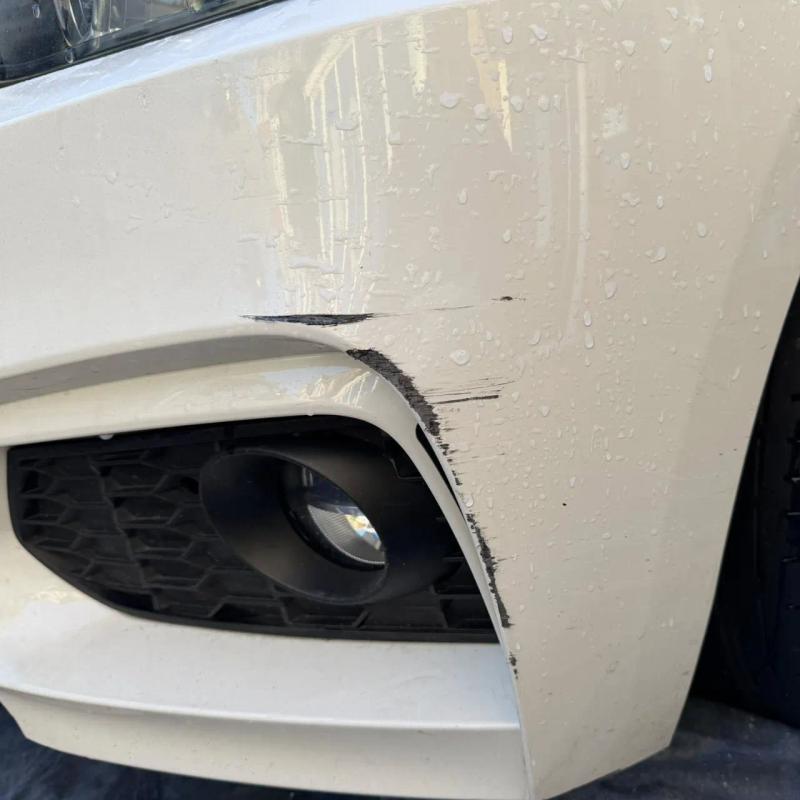 Before - Front Bumper Corner Scuff Repair on BMW 1 Series in Standish, Wigan