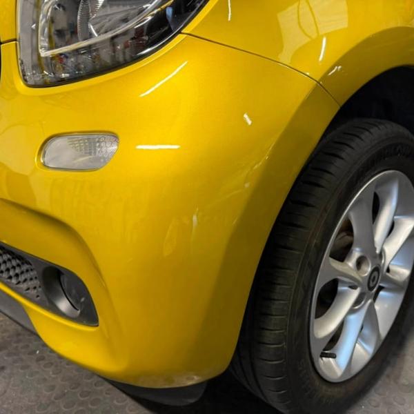 After — Front bumper corner repair on a SMART Car in Wigan