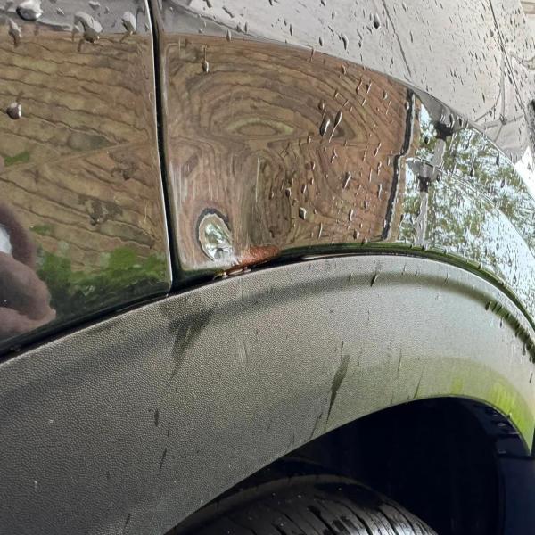 Before — Rear Quarter Repair on a Kia Sportage in Standish, Wigan