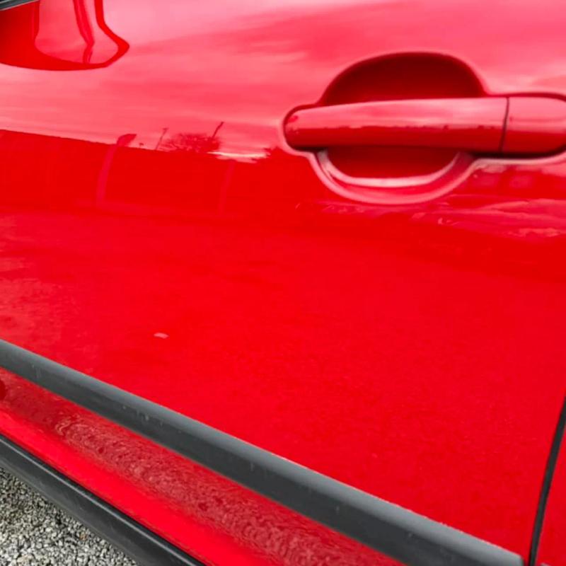 After - Key Damage Repair Across Passenger Side Panels on a Skoda Yeti in Wigan