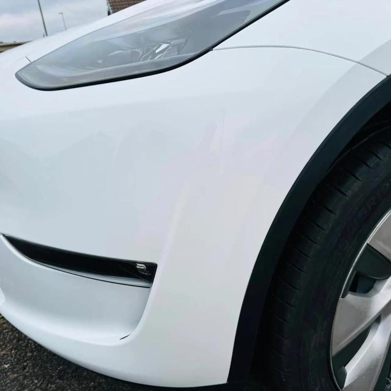After - Front Bumper Repair on a Tesla Model Y in Standish, Wigan
