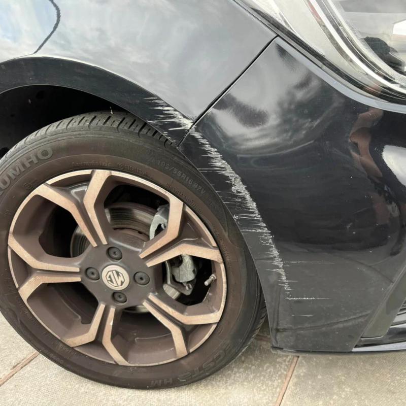 Before - Front Bumper Corner and Wing Repair on an MG3 in St Helens, Merseyside