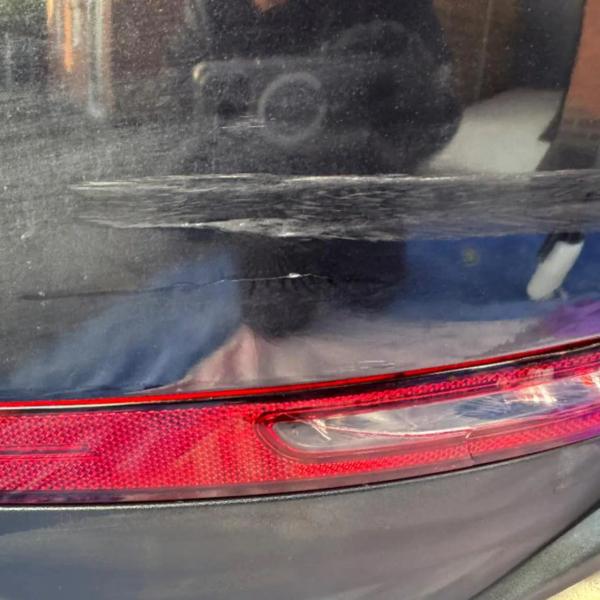 Before — Rear Bumper Corner Repair and Light Replacement on Porsche Macan in Aspull, Wigan
