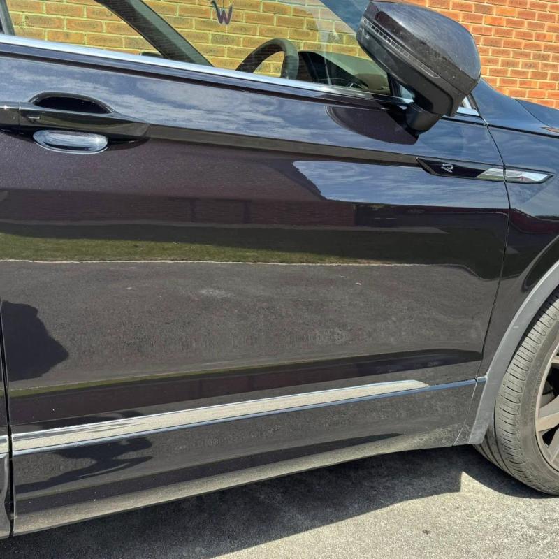 After - Driver's Door Dent Repair on Volkswagen Tiguan in Southport