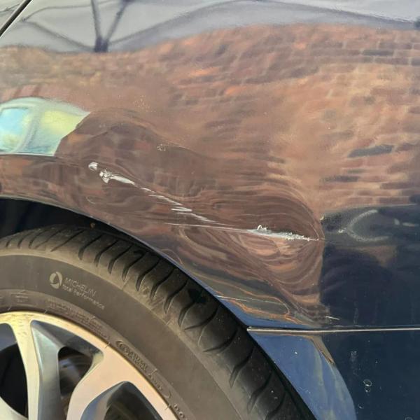 Before — Rear Quarter Dent Repair on a Mercedes-Benz C-Class in Coppull, Lancashire