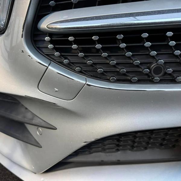 Before — Front Bumper Scuff Repair on a Mercedes-Benz E-Class in Hindley Green, Wigan