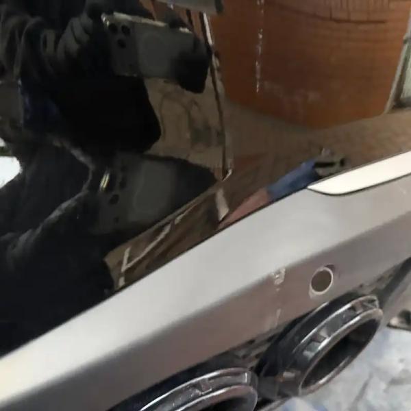 Before — Omada 9 rear bumper and textured valance repair in Wigan