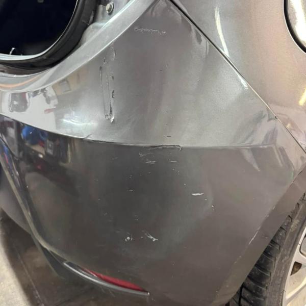 Before — Rear Bumper Corner Repair on an MG3 in Westhoughton, Bolton