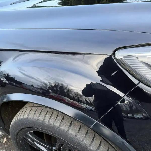 After — Rectifying poor paintwork on a black Audi Q7 in Wigan