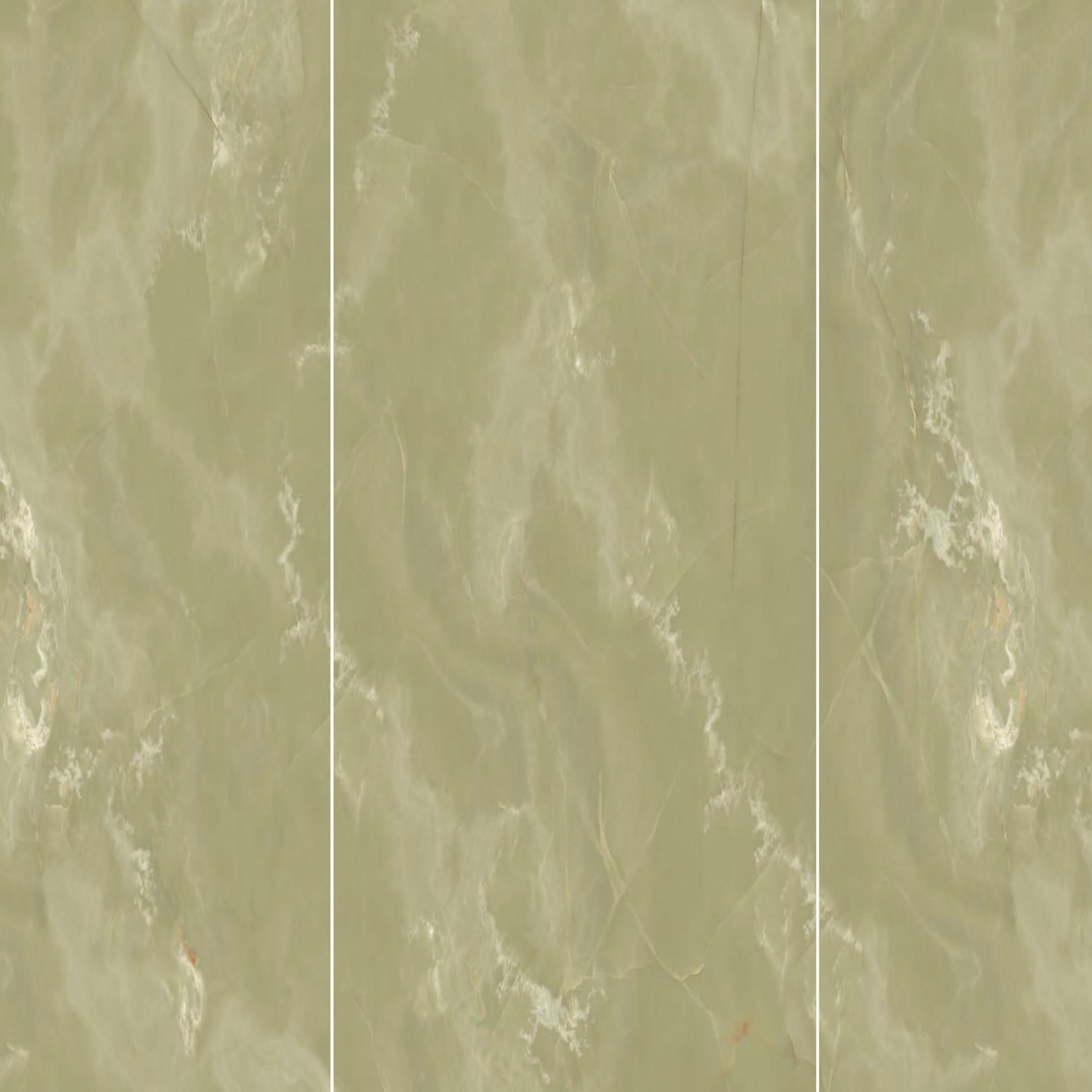 Muestra de porcelanato pulido verde oliva