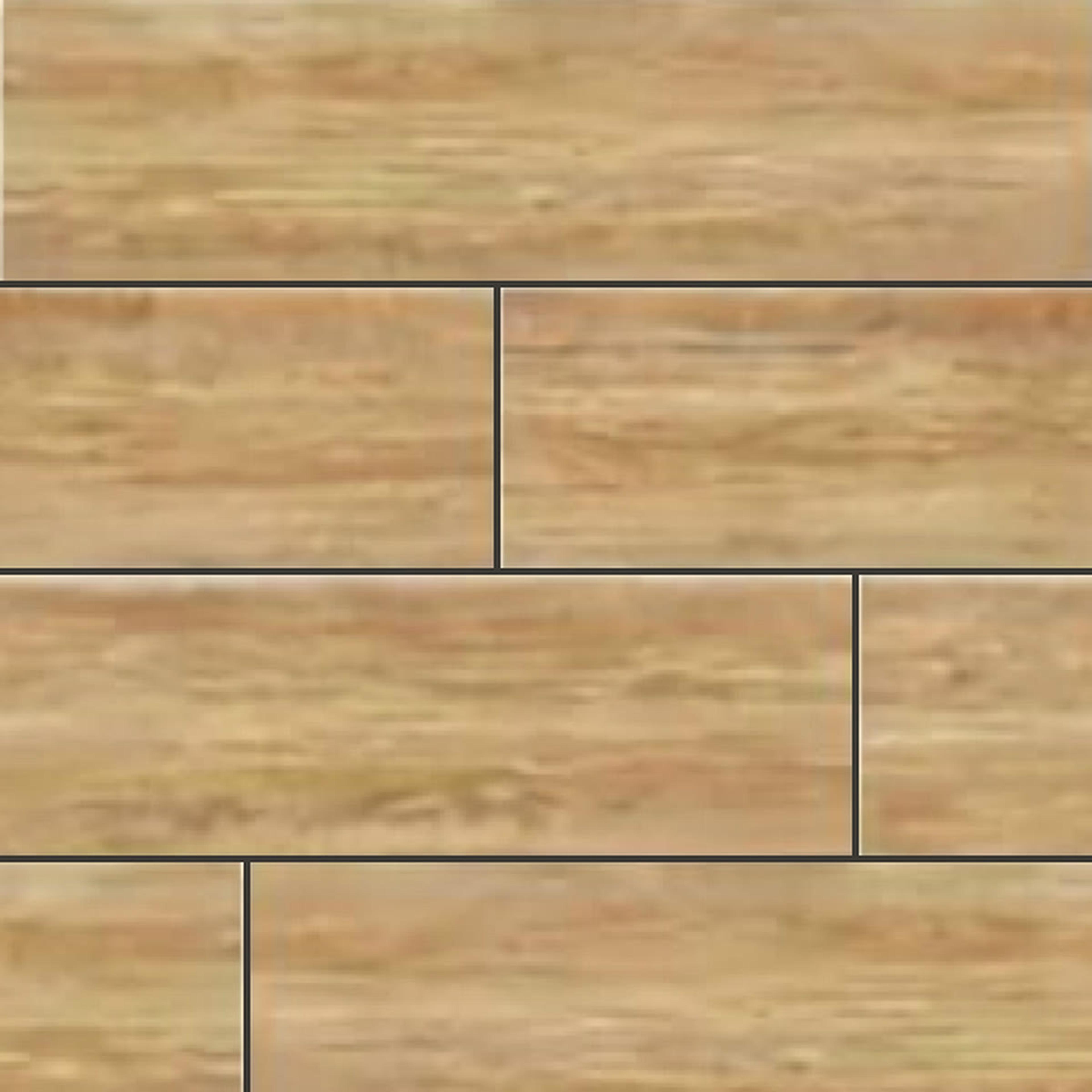 Muestra de porcelanato símil madera pino dorado