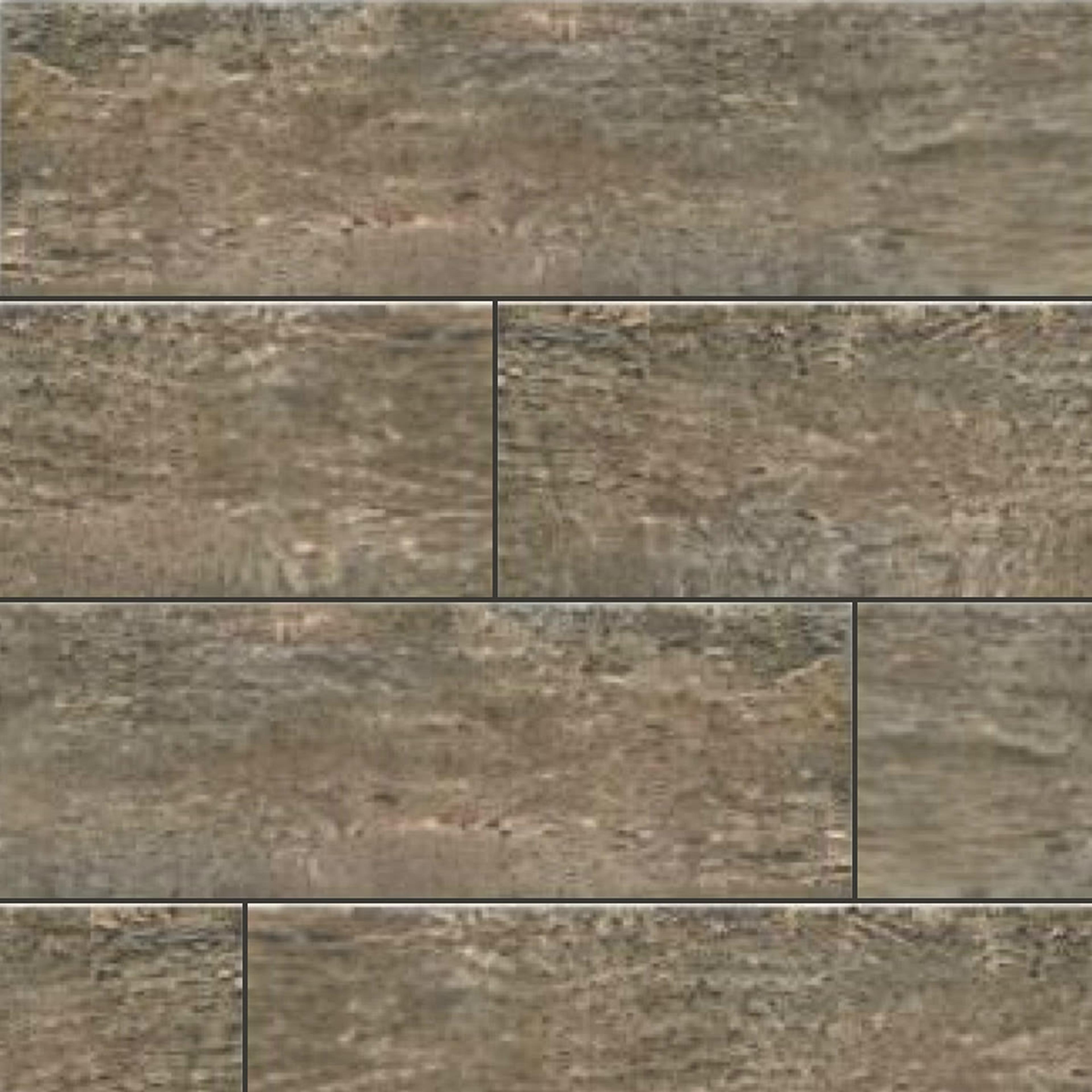 Muestra de porcelanato símil madera roble carbón