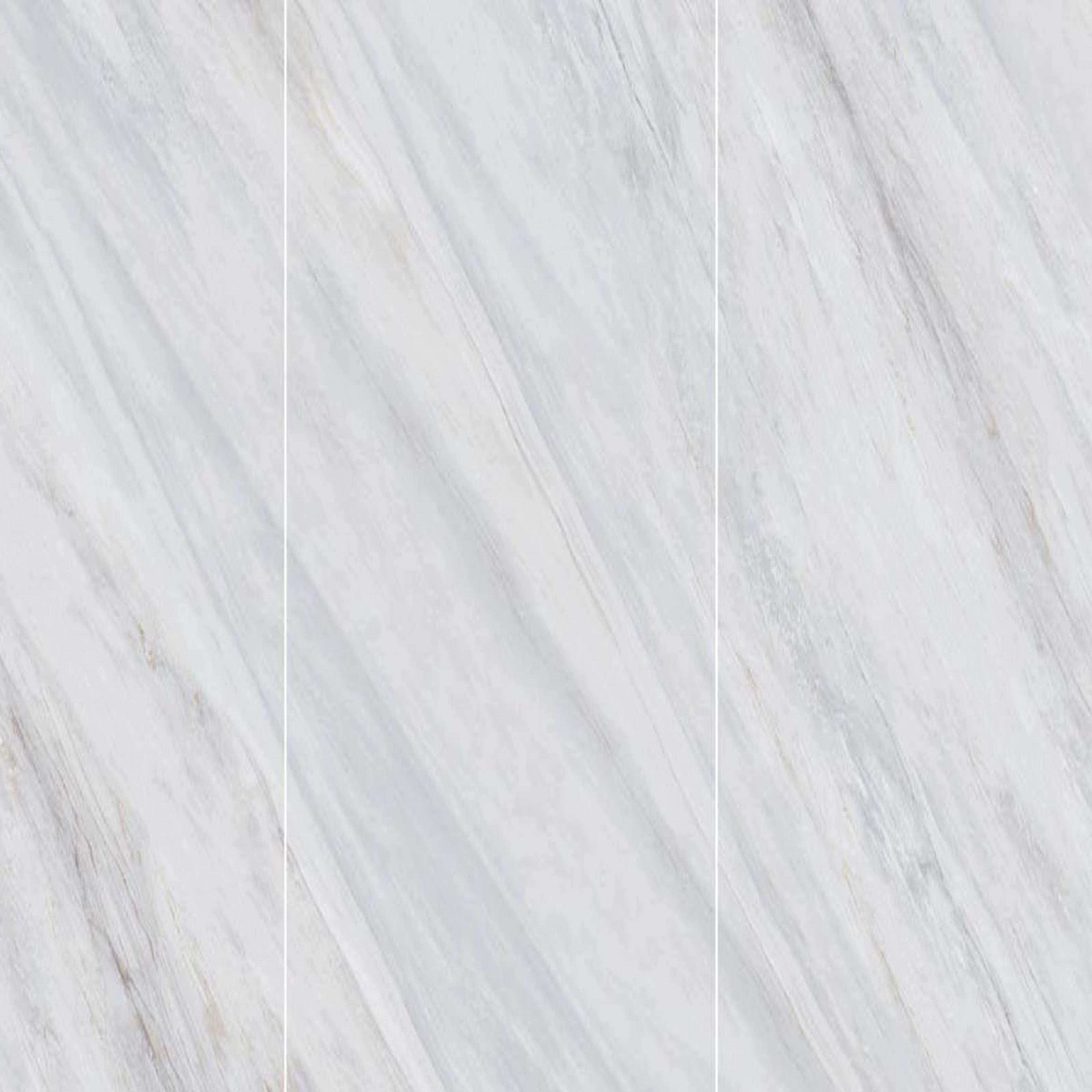 Muestra de porcelanato pulido gris azulado