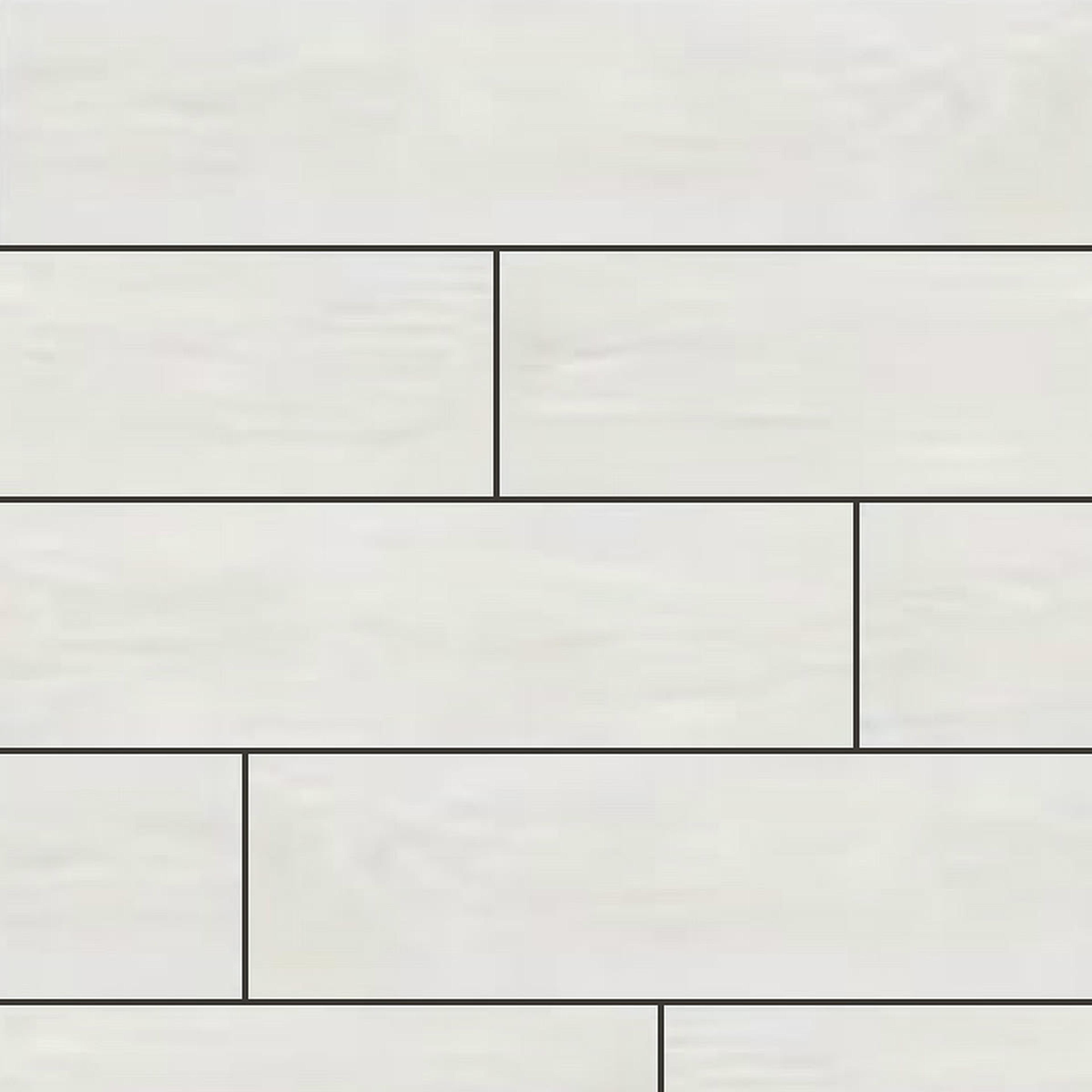 Muestra de porcelanato símil madera blanco escandinavo