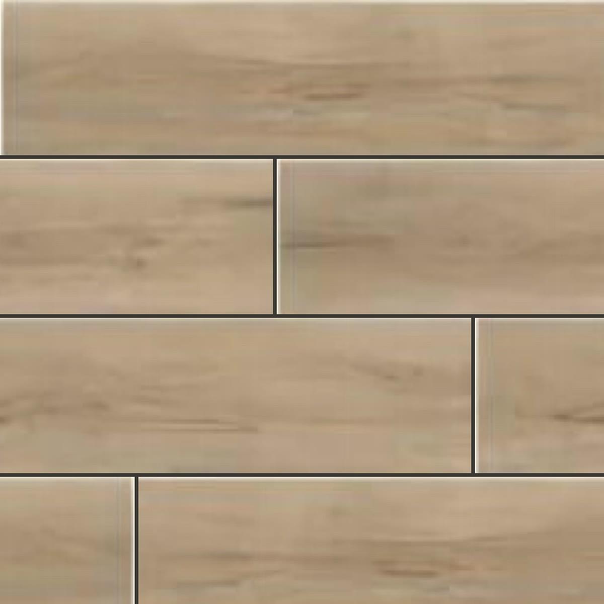 Muestra de porcelanato símil madera roble arena