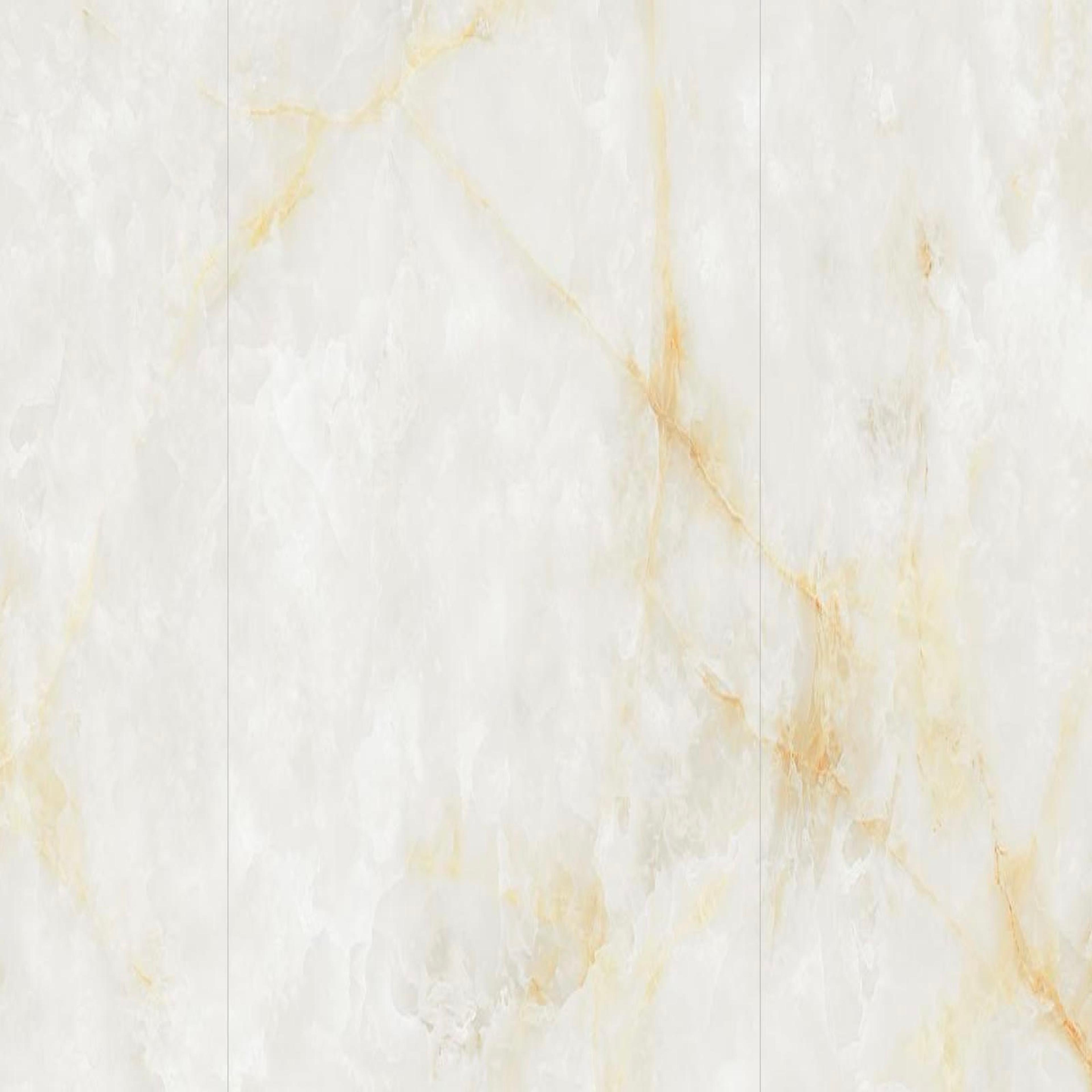 Muestra de porcelanato mate marfil dorado