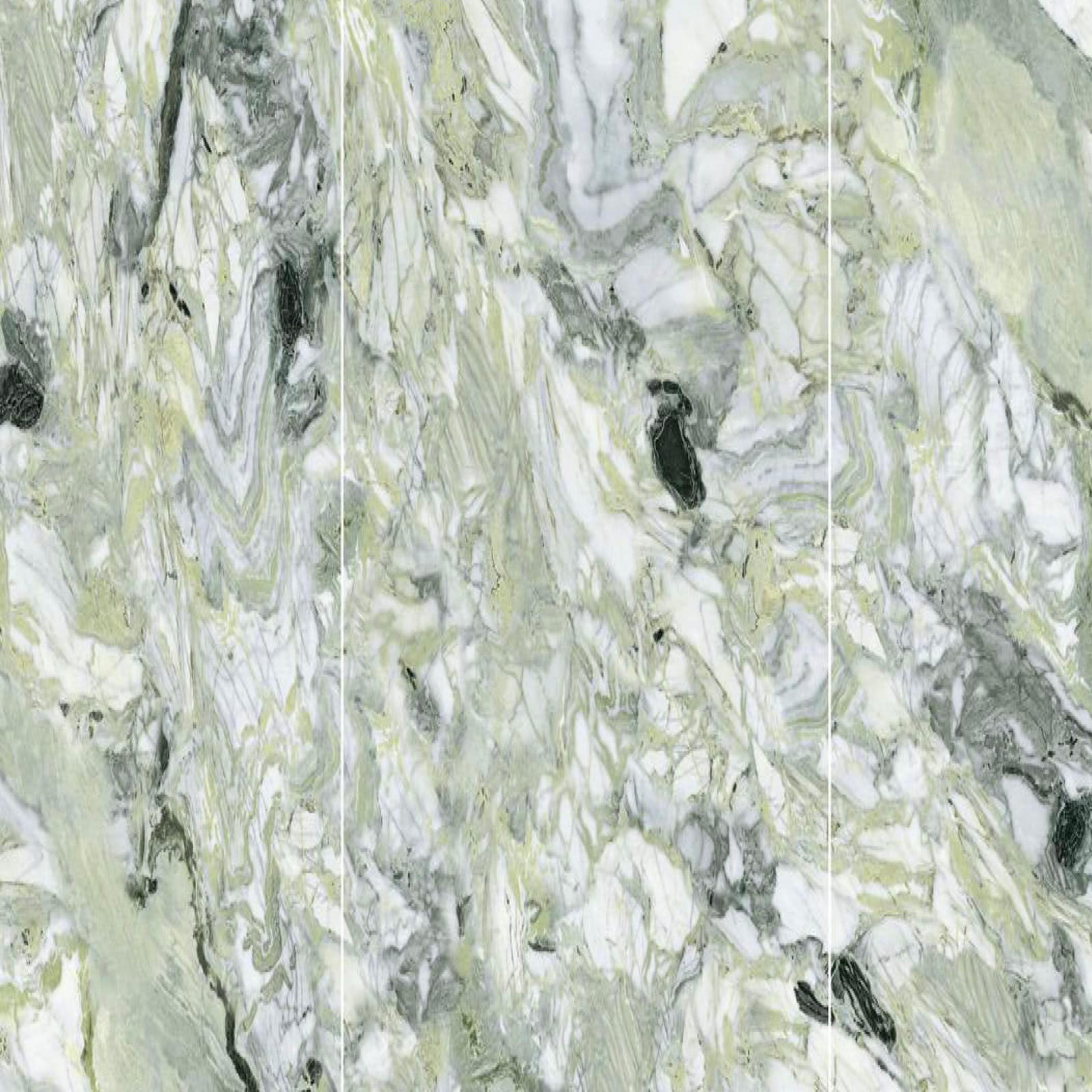 Muestra de porcelanato pulido verde agua