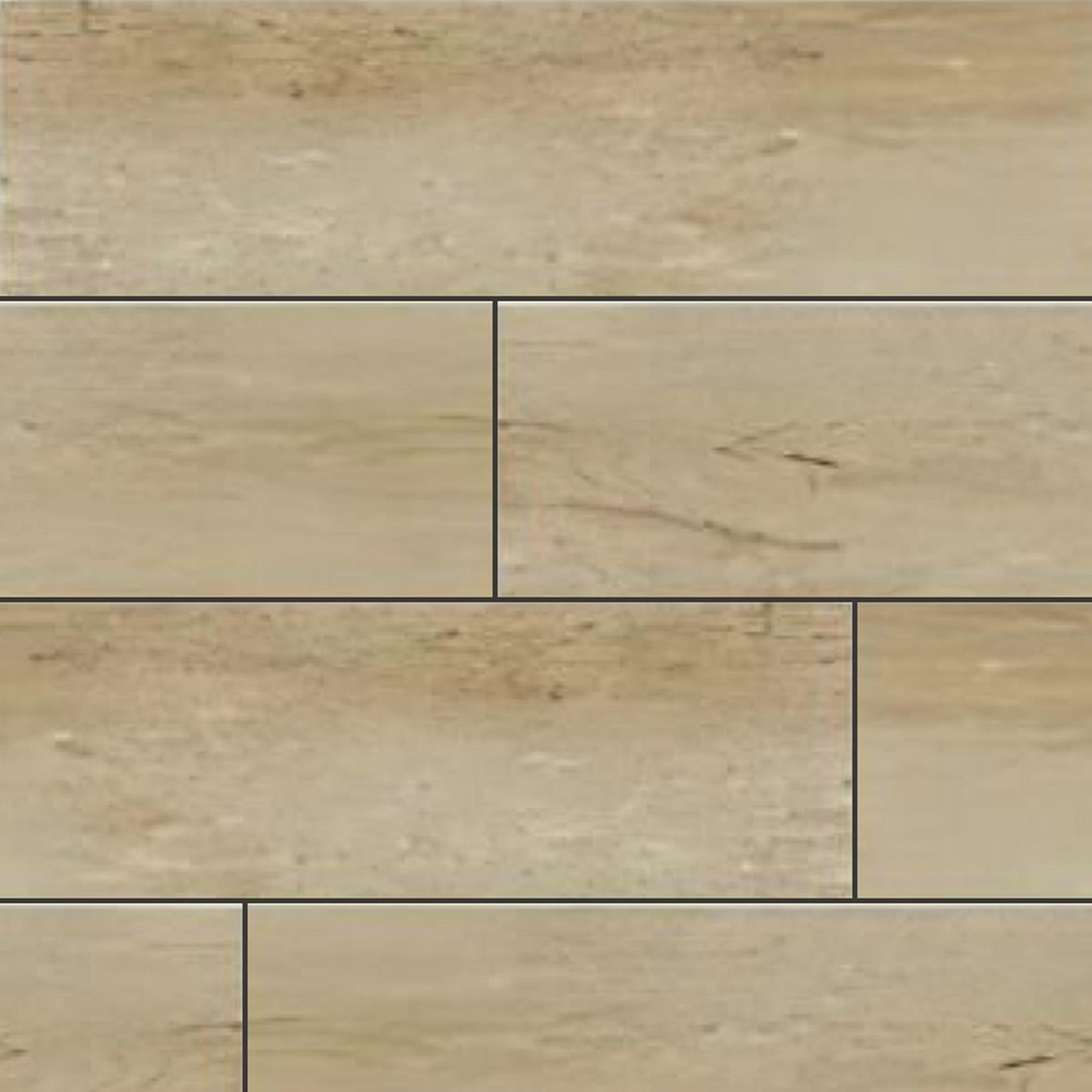 Muestra de porcelanato símil madera roble grisáceo