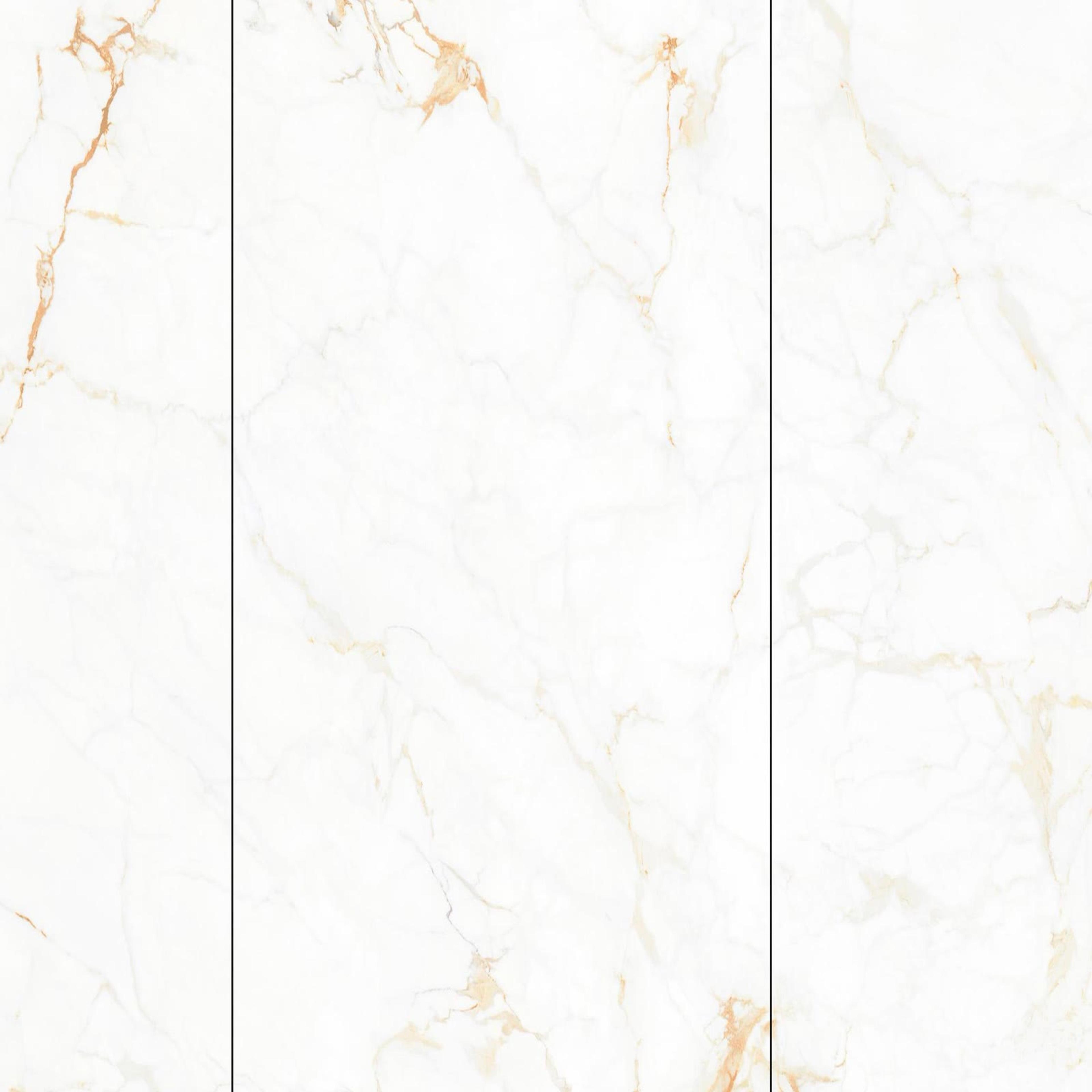 Muestra de porcelanato mate blanco oro viejo