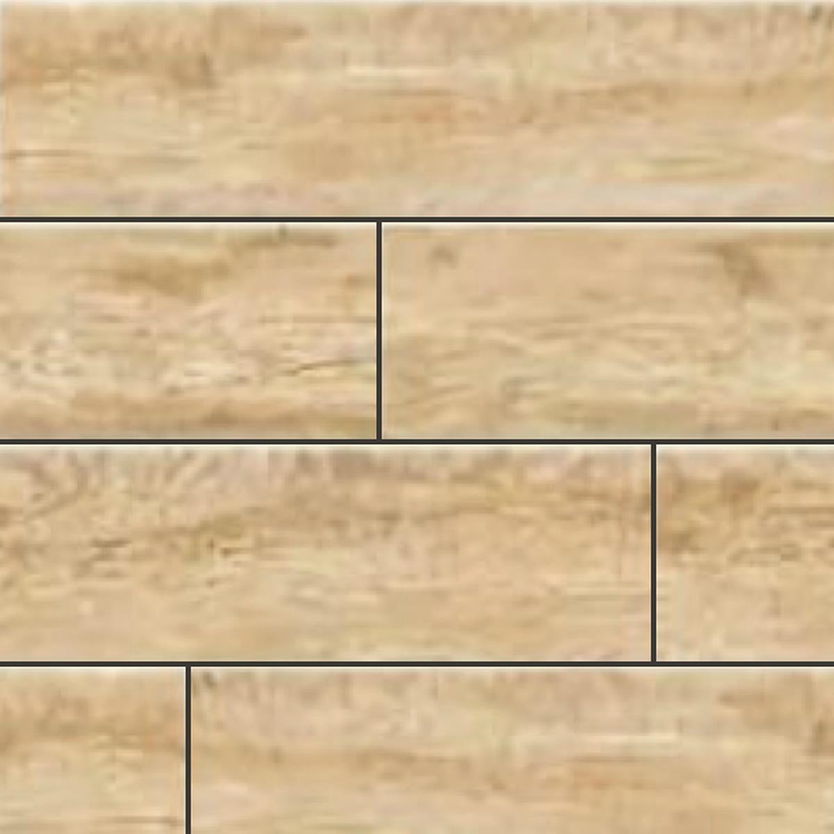 Muestra de porcelanato símil madera fresno dorado