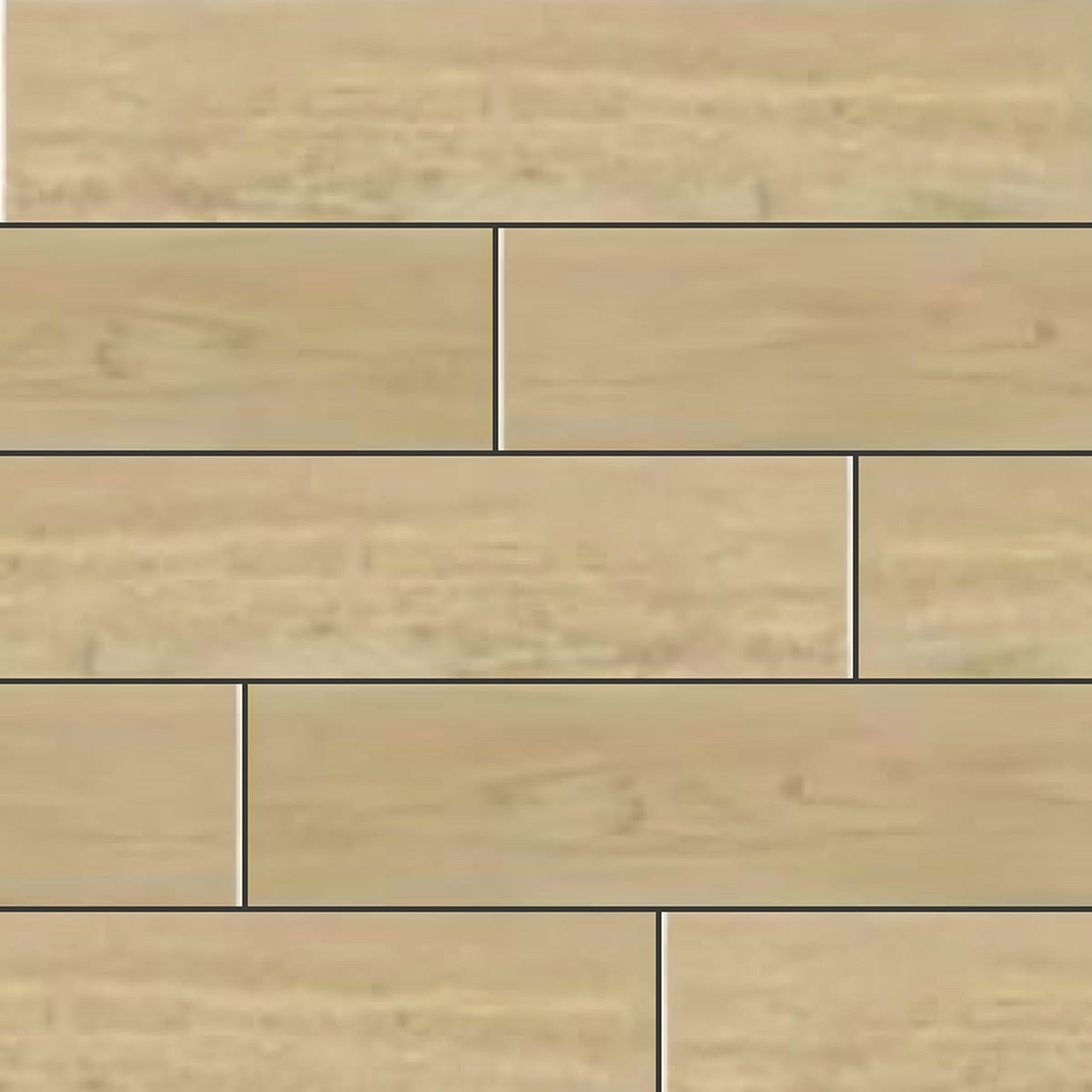 Muestra de porcelanato símil madera roble avena