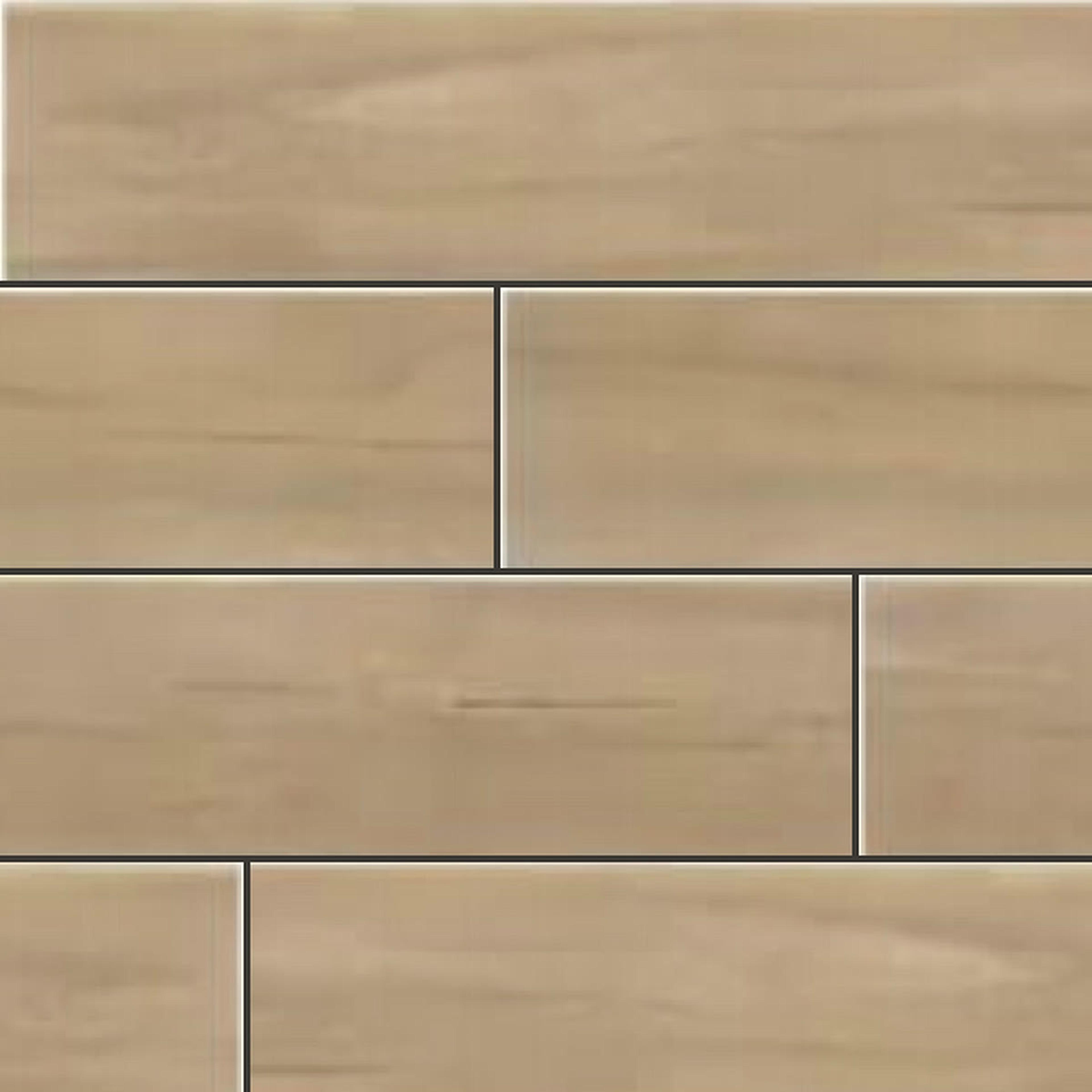 Muestra de porcelanato símil madera haya