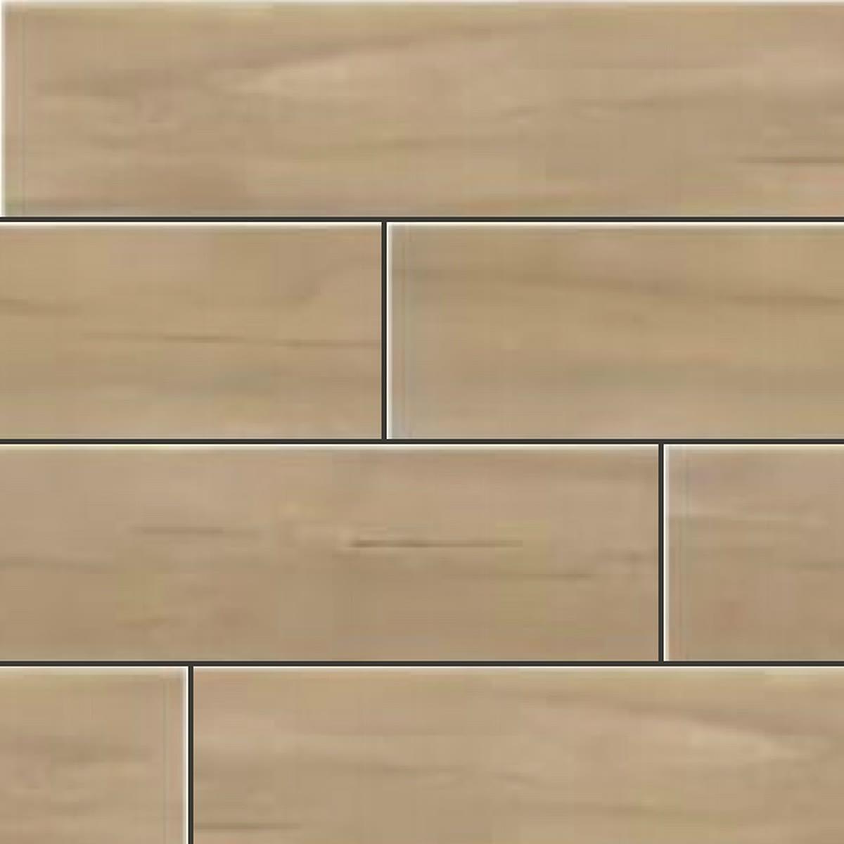 Muestra de porcelanato símil madera haya