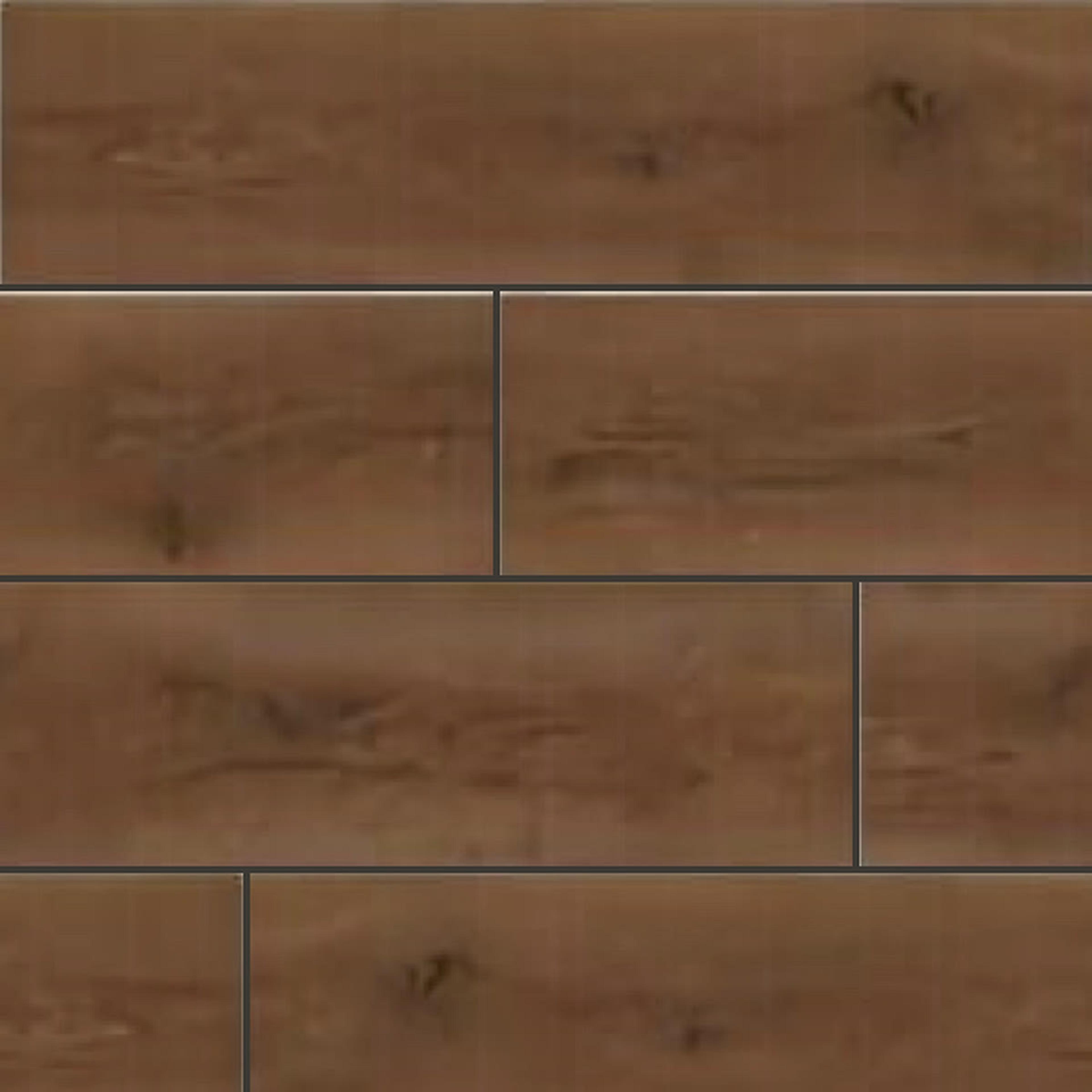 Muestra de porcelanato símil madera nogal americano