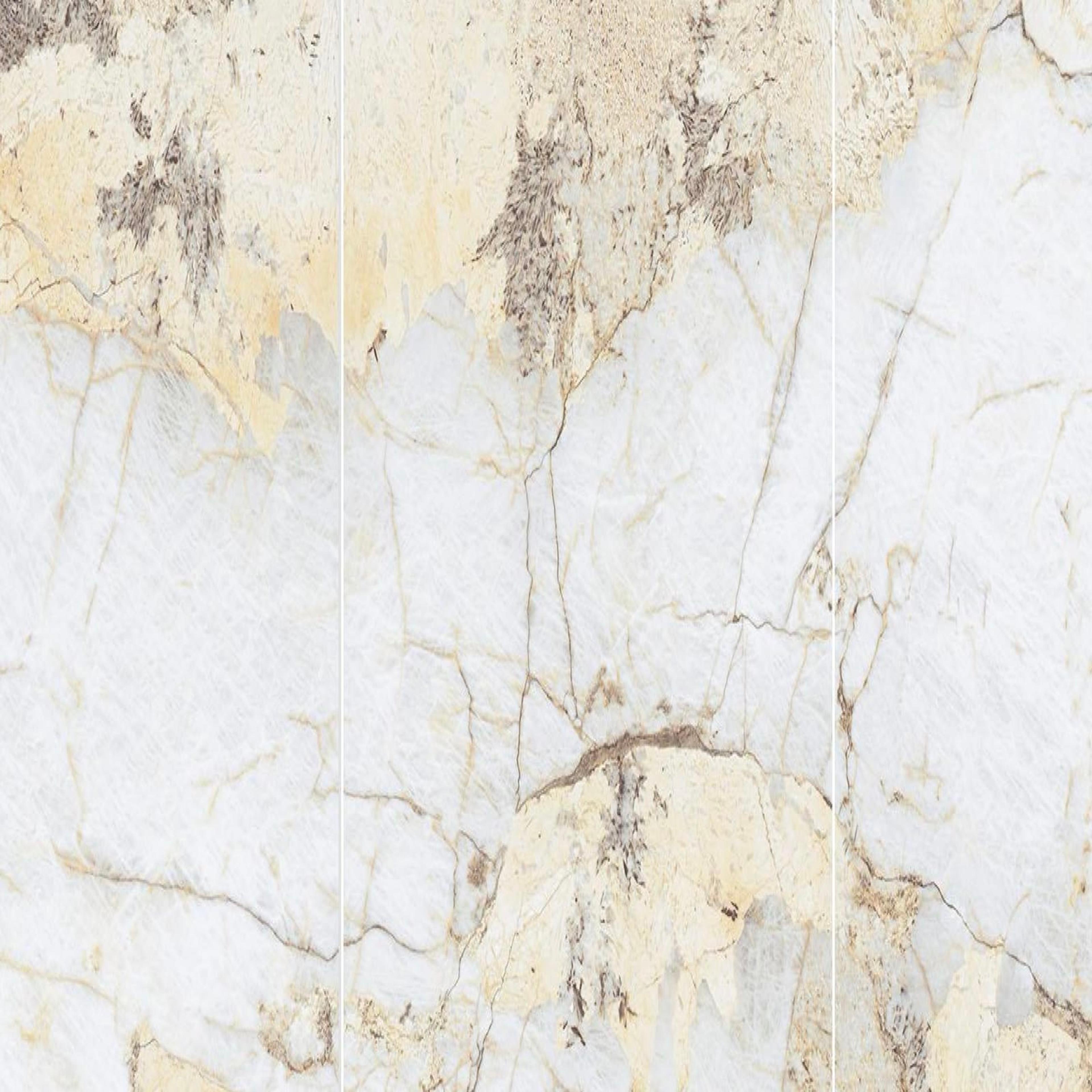 Muestra de porcelanato pulido brecha dorada
