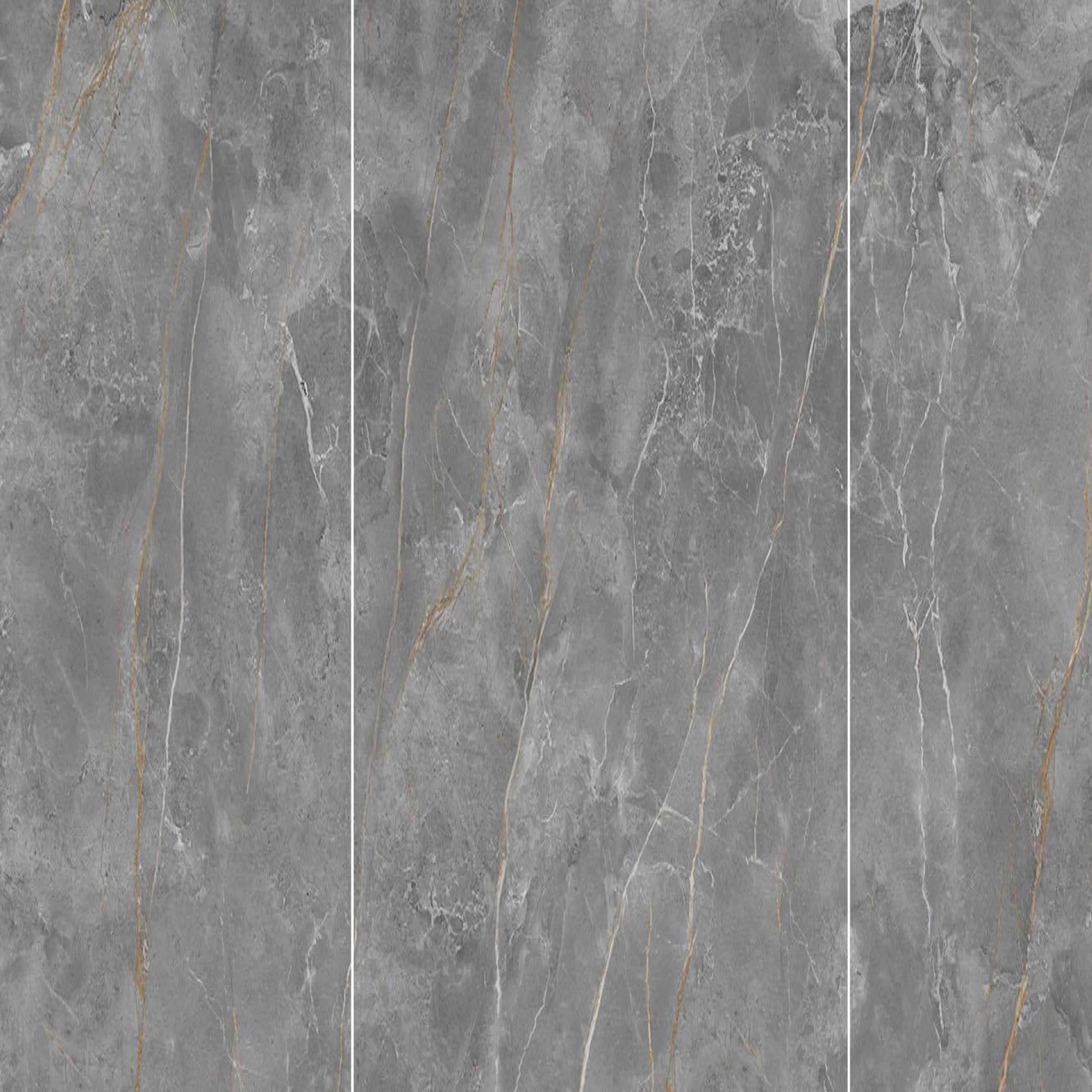 Muestra de porcelanato pulido gris ceniza