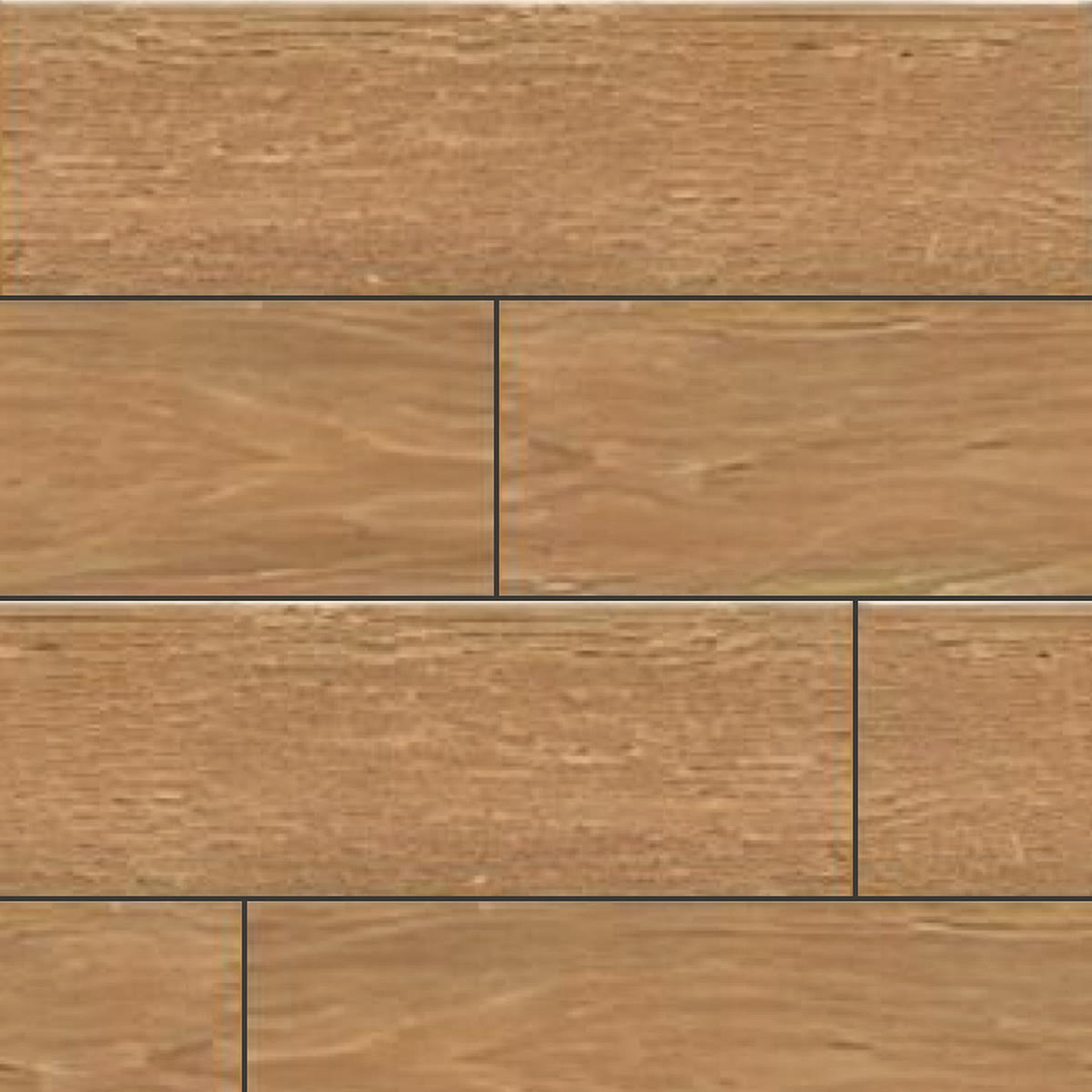 Muestra de porcelanato símil madera castaño