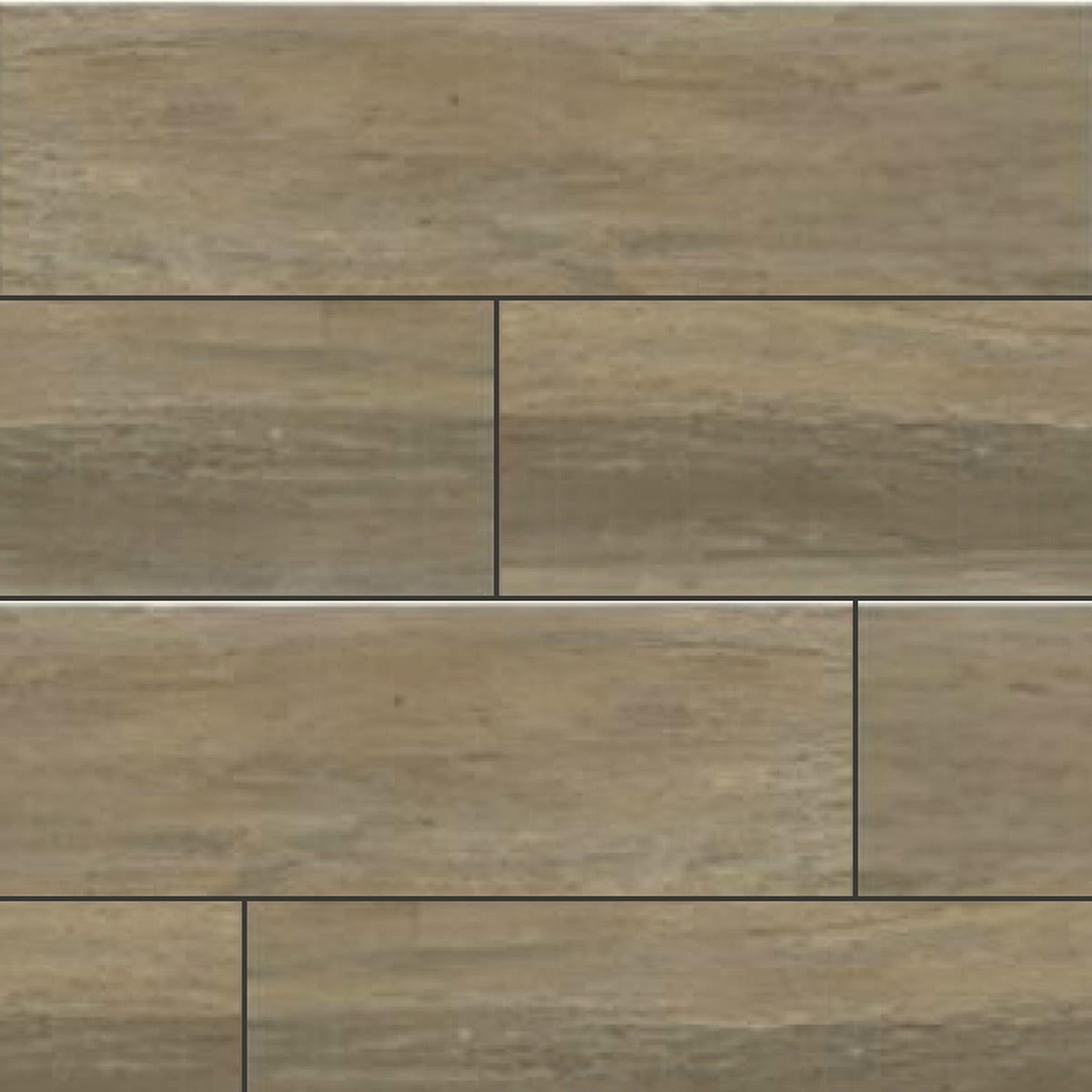 Muestra de porcelanato símil madera roble musgo