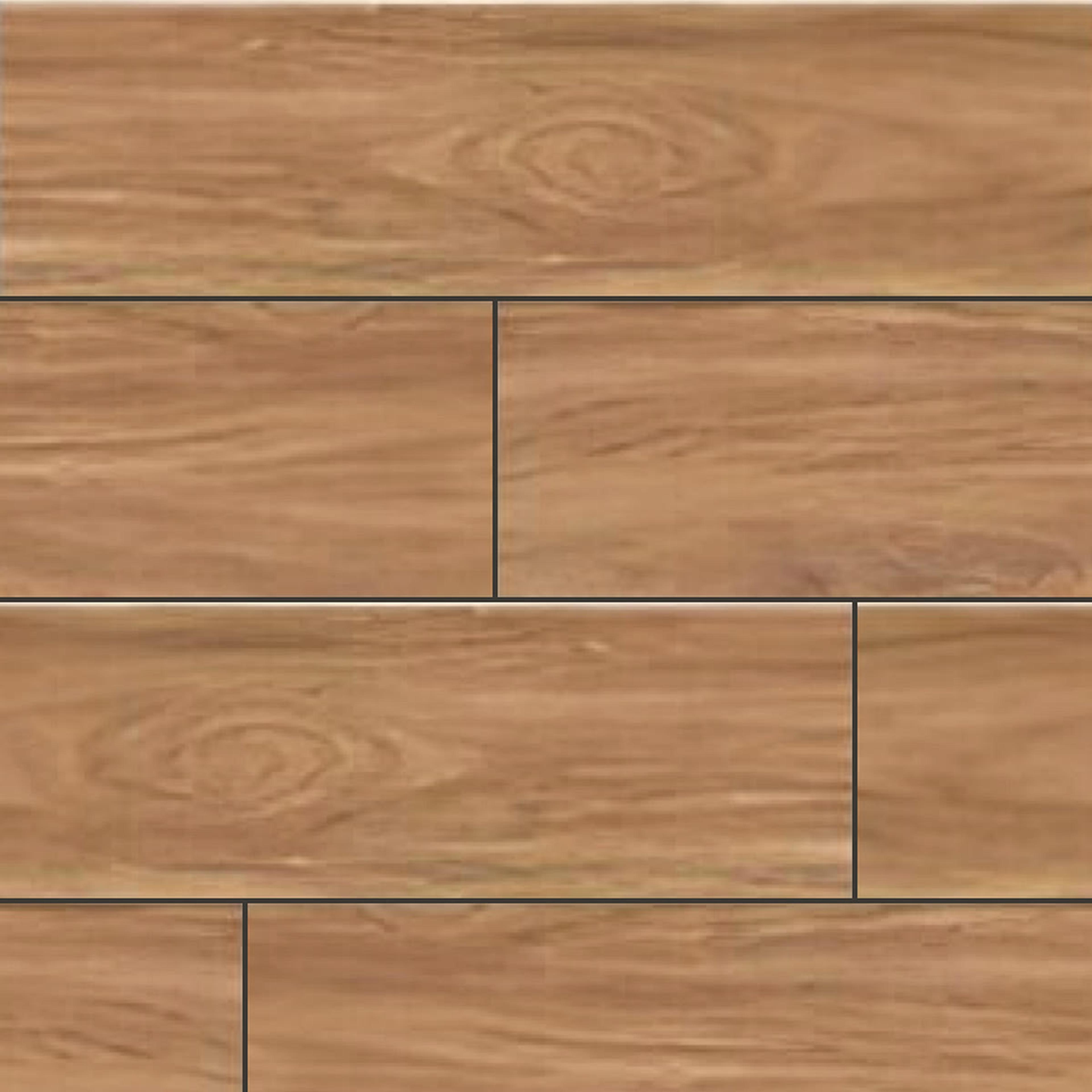 Muestra de porcelanato símil madera nogal claro