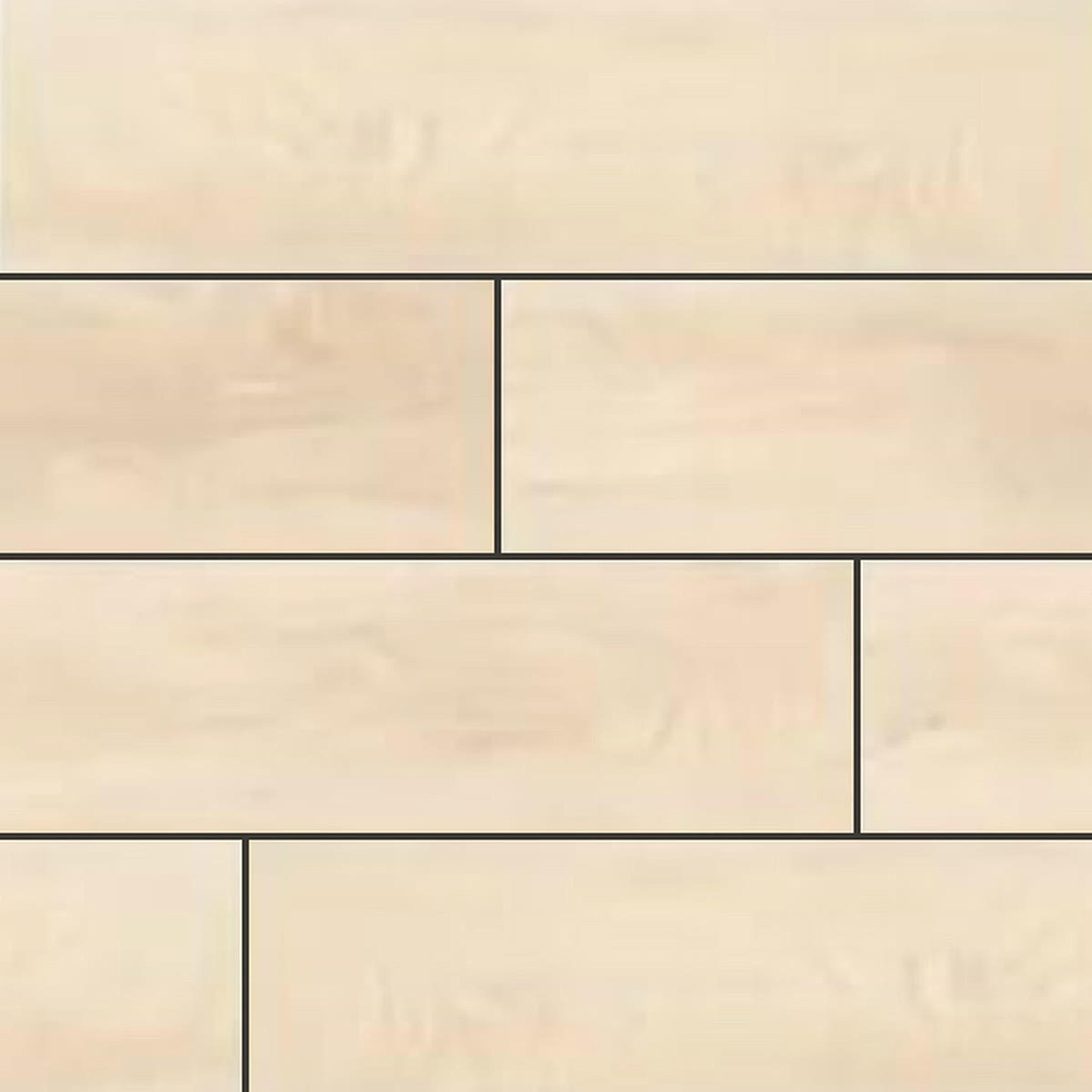 Muestra de porcelanato símil madera marfil