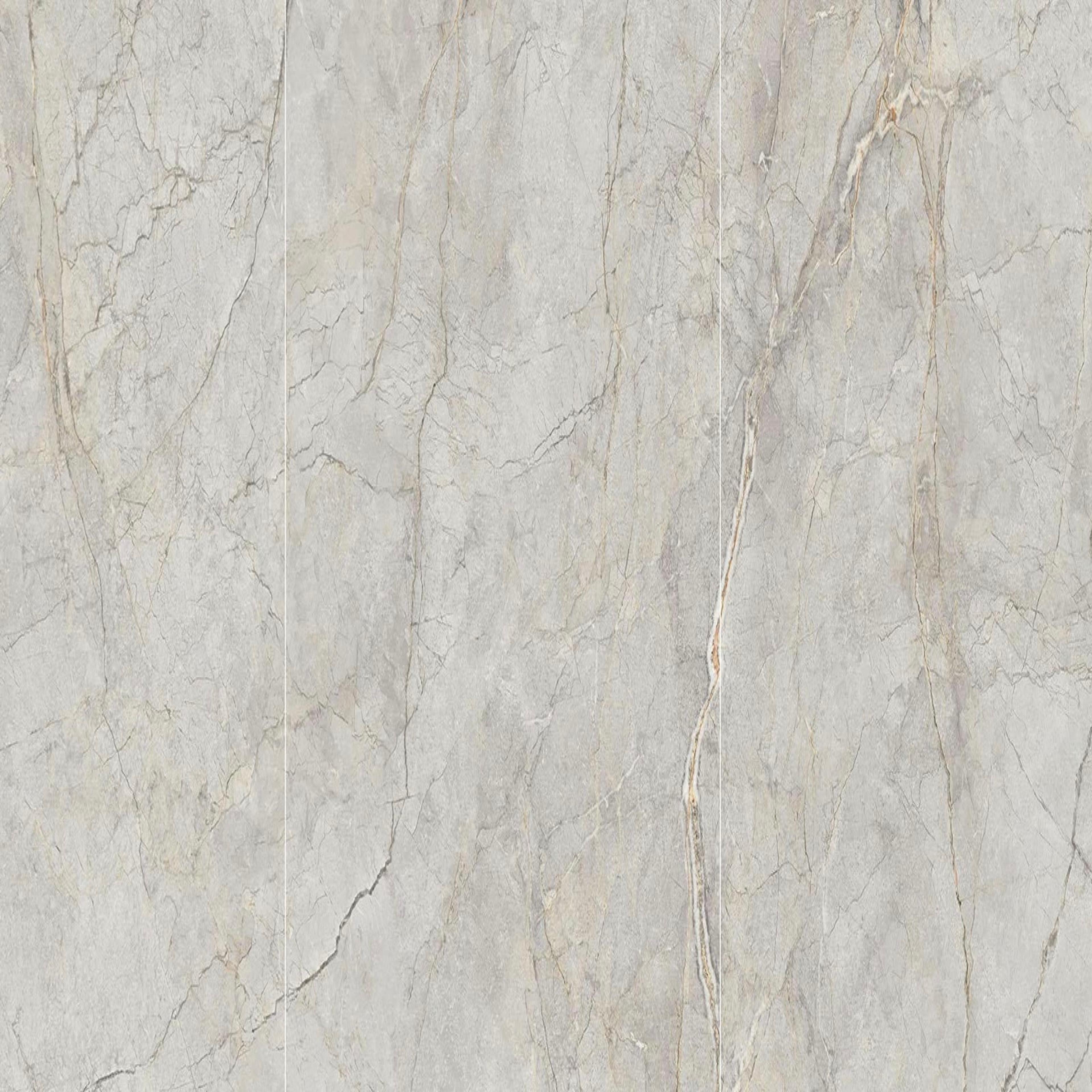 Muestra de porcelanato pulido gris nube