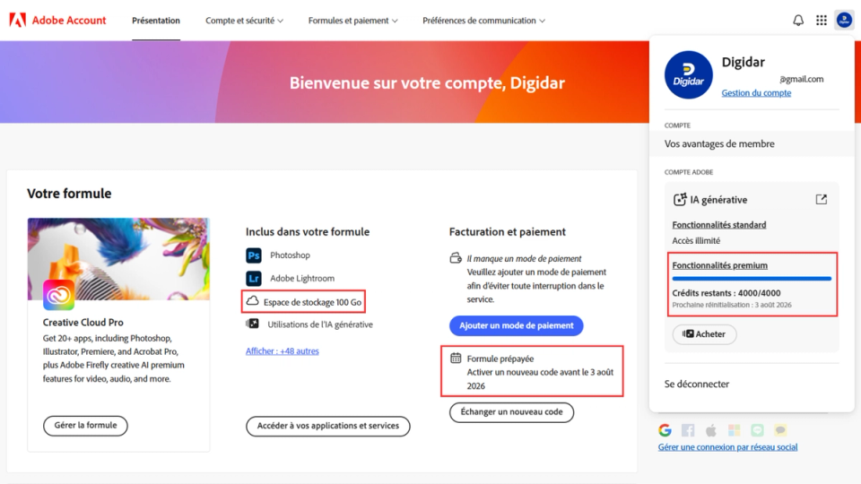 Comment payer Adobe Creative Cloud en Tunisie