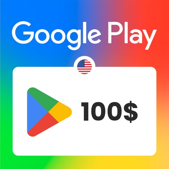 Carte Google Play 100$ US / Recharge Google Play