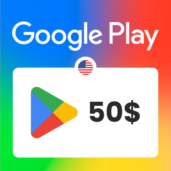 Carte Google Play 50$ US / Recharge Google Play
