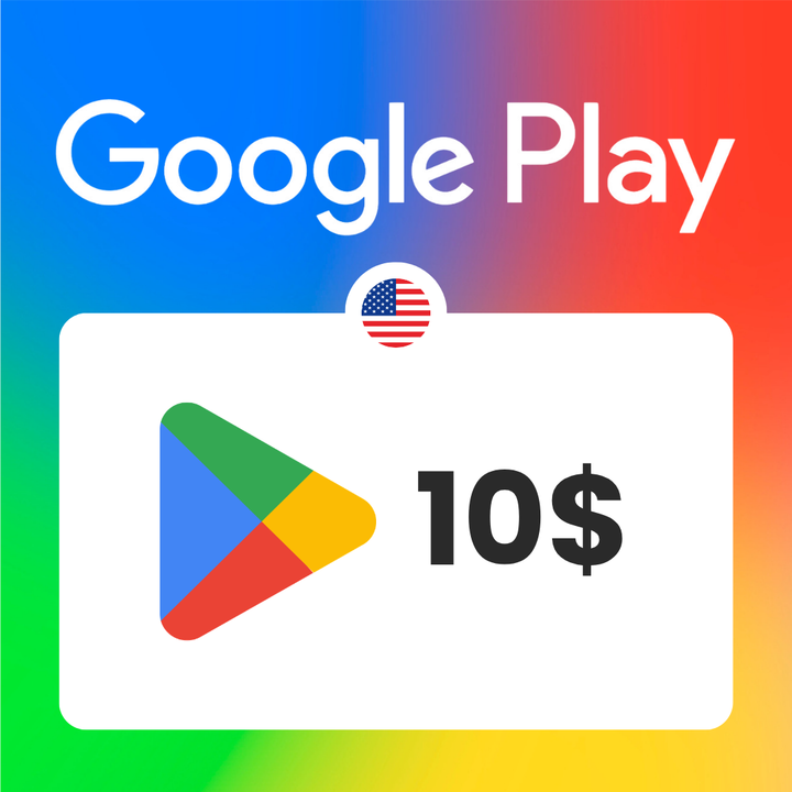 Carte Google Play 10$ US / Recharge Google Play