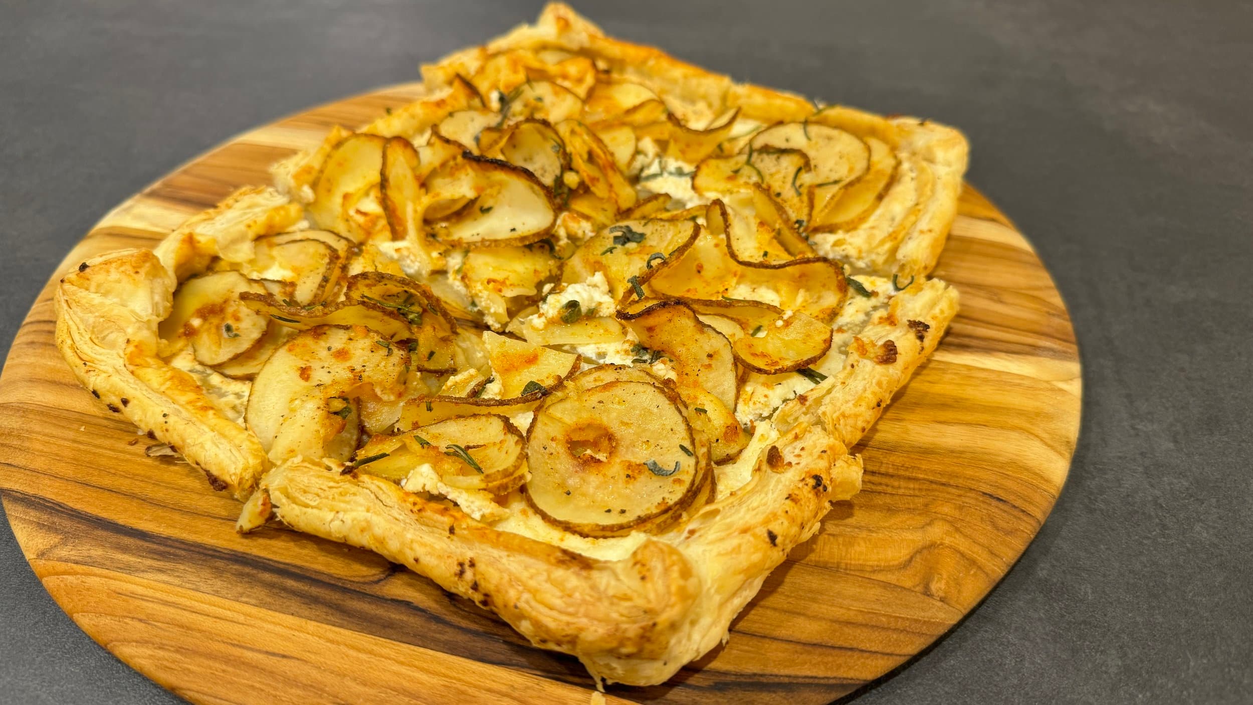 Puff Pastry Tarts with Potatoes & Ricotta