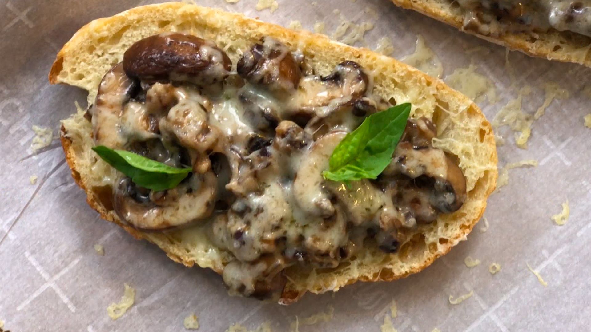 Cheesy Sautéed Mushrooms on Toast Recipe